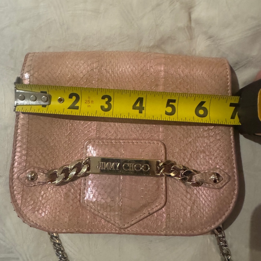 Jimmy Choo Rose Pink snake Crossbody Bag - Picture 3 of 4